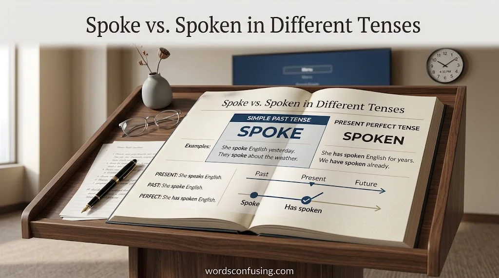 Spoke vs. Spoken in Different Tenses
