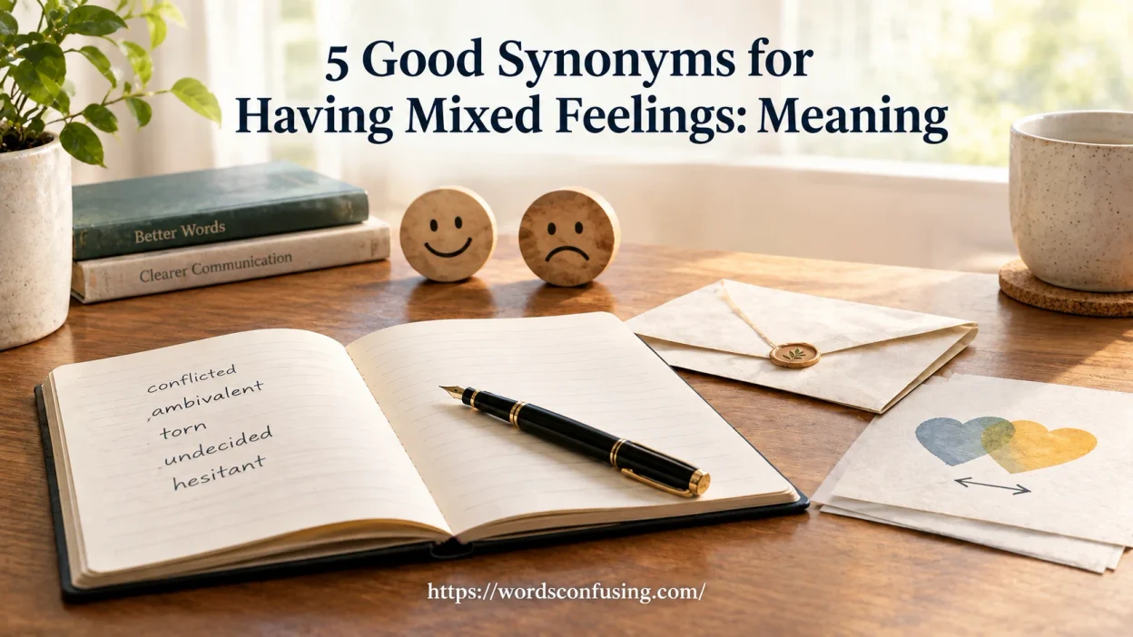 Synonyms for Having Mixed Feelings