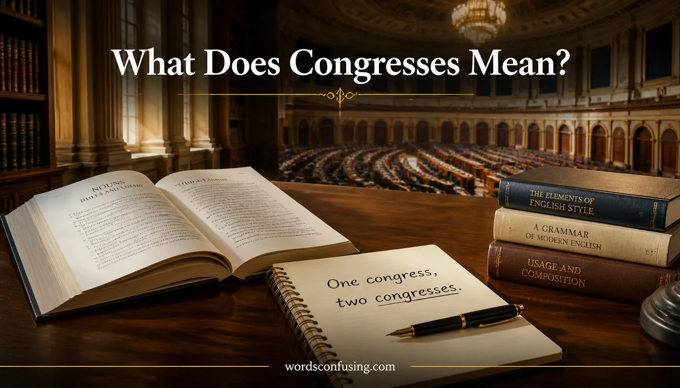 What Does Congresses Mean?