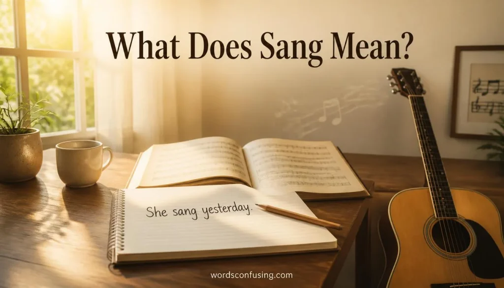 What Does Sang Mean?