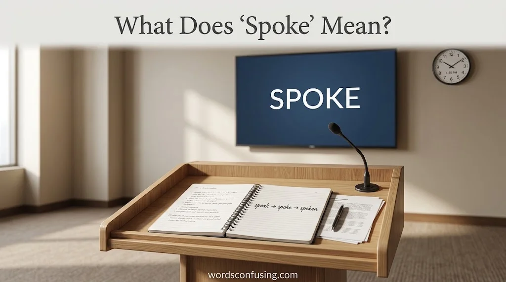 What Does “Spoke” Mean?
