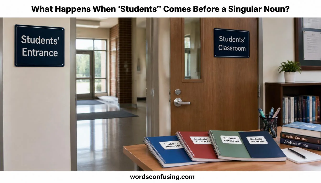 What Happens When “Students’” Comes Before a Singular Noun?