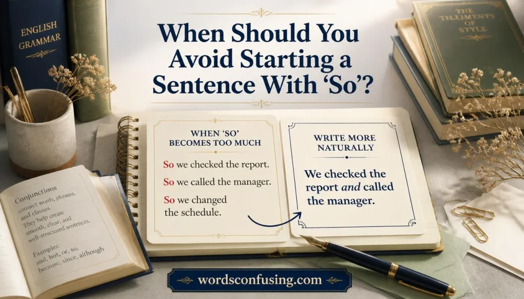 When Should You Avoid Starting a Sentence With “So”?