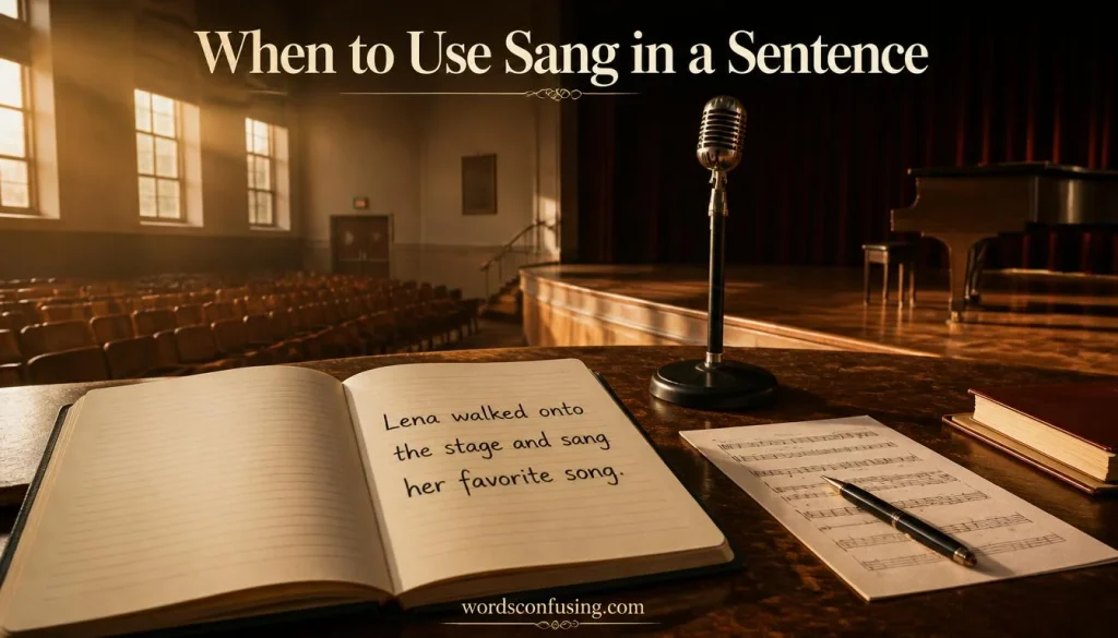 When to Use Sang in a Sentence