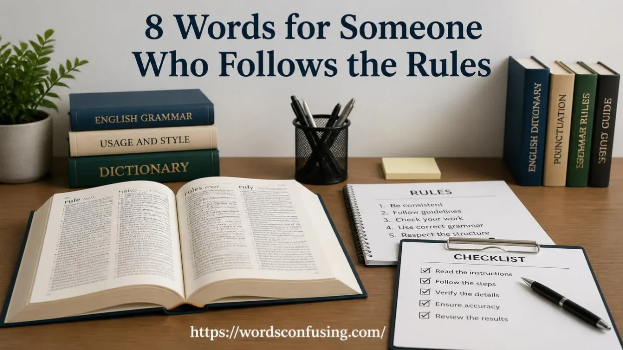 Words for Someone Who Follows the Rules