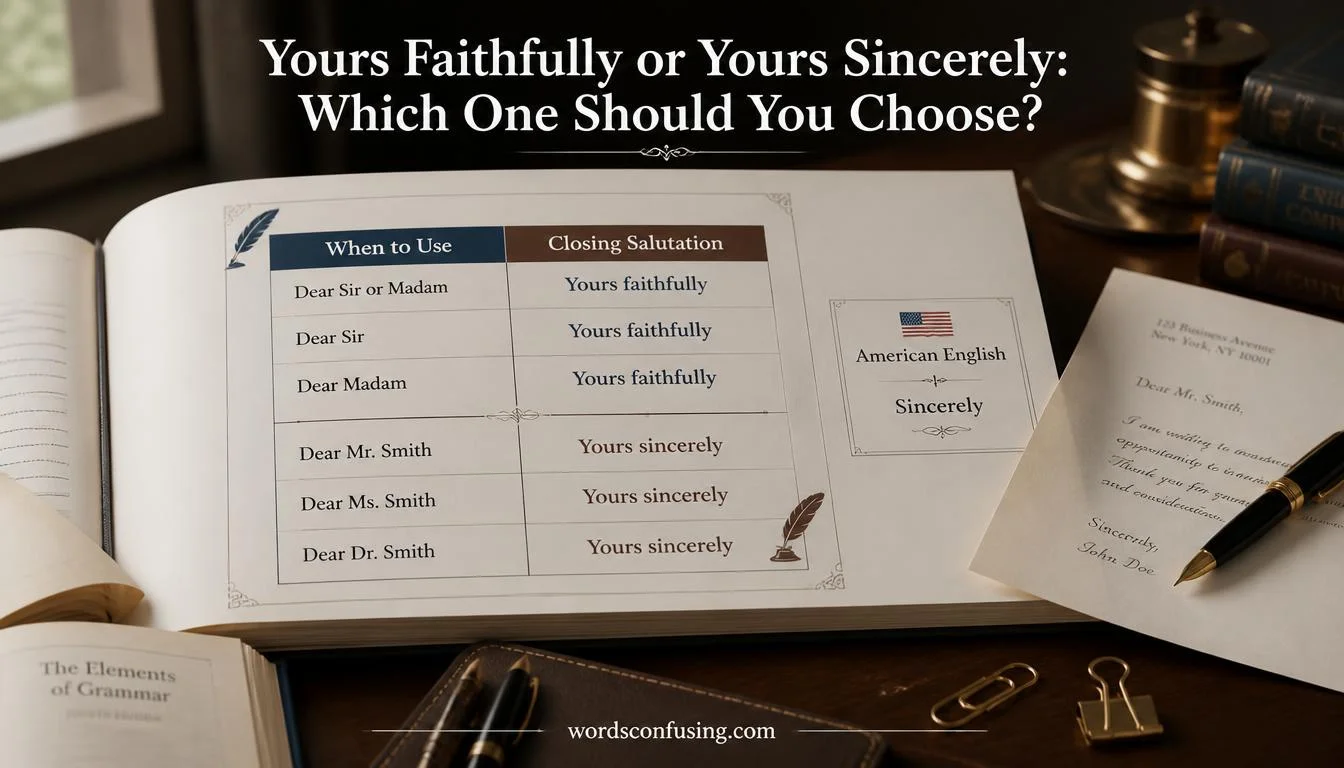 Yours Faithfully or Yours Sincerely: Which One Should You Choose?