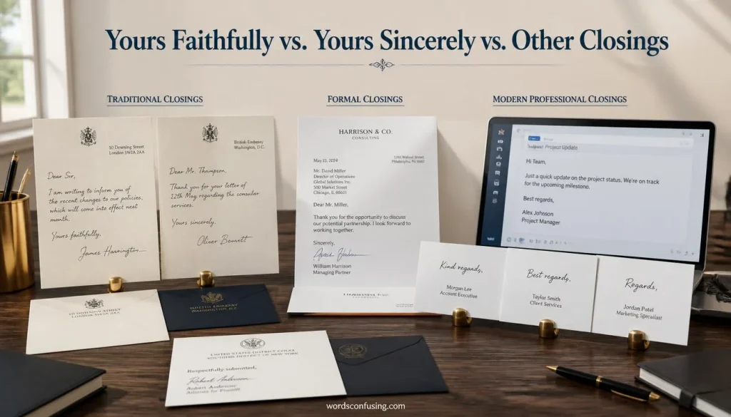 Yours Faithfully vs. Yours Sincerely vs. Other Closings